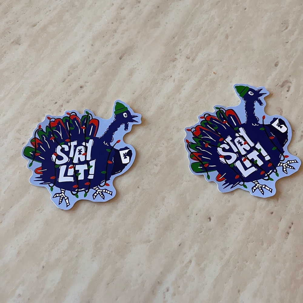 Dutch Bros Coffee Stay Lit  Collectible Stickers New Release Set of 2